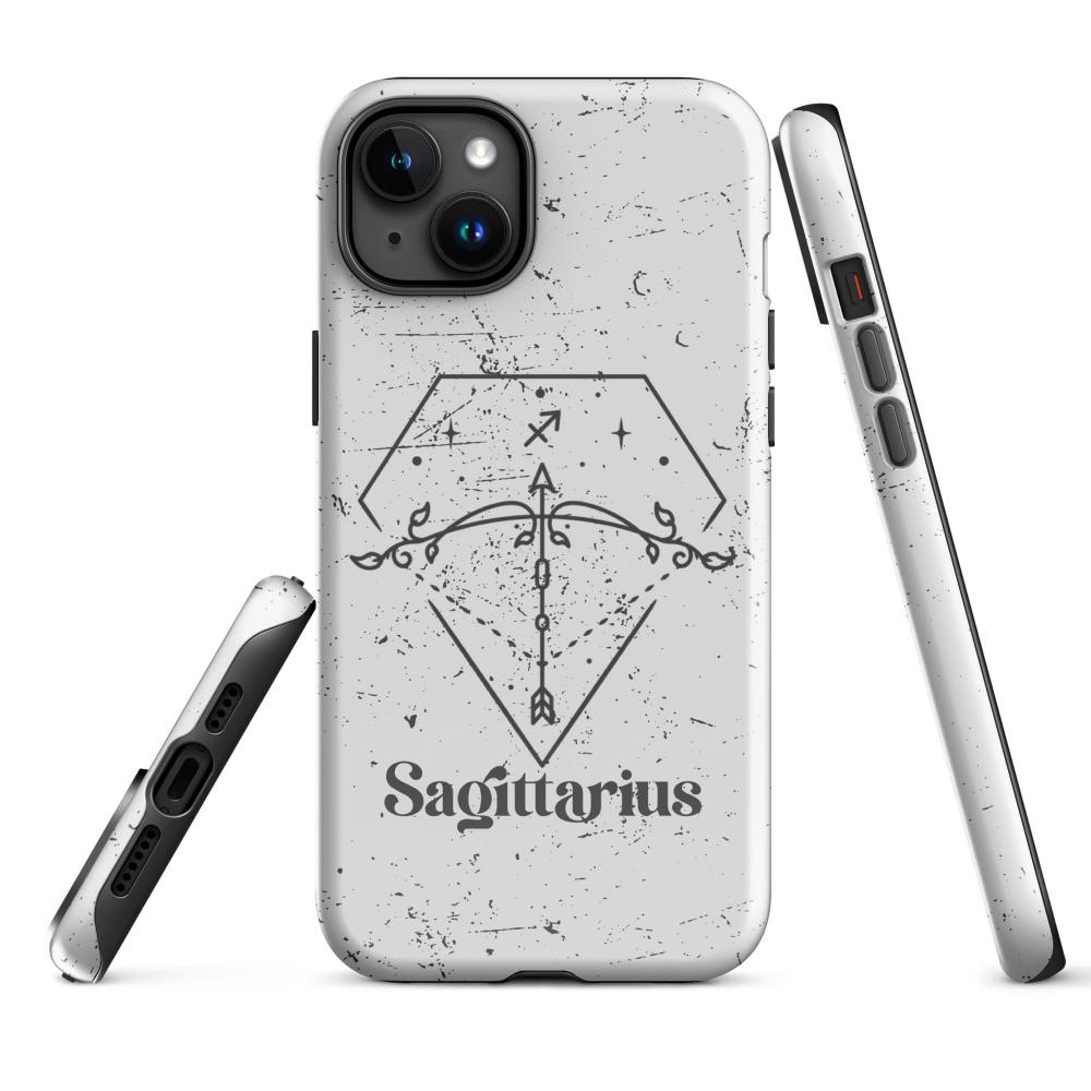 Sagittarius Zodiac iPhone 15 Plus Tough Case - Glossy Finish - https://ascensionemporium.net